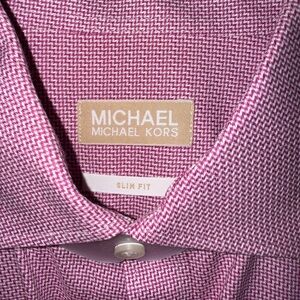 Michael Kors Pink Slim Fit Shirt